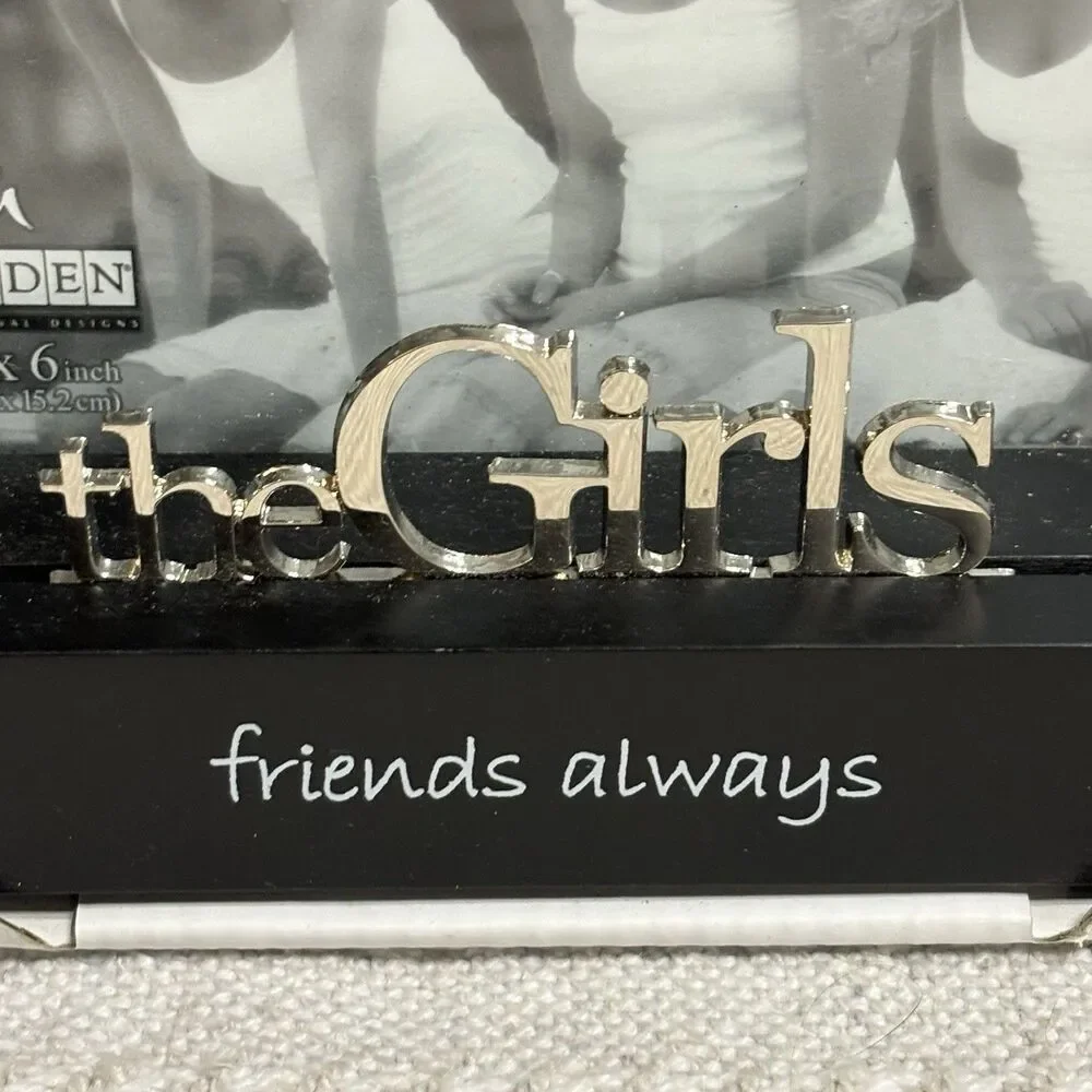 Malden “The Girls” Friends Always 4 x 6 Frame Acrylic Chrome